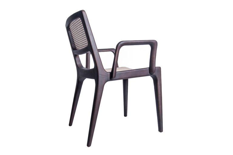 Cadeira Nadi com braços (palha rattan)